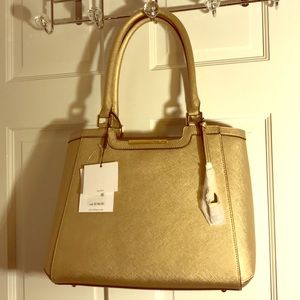 Calvin Klein Gold Leather bag